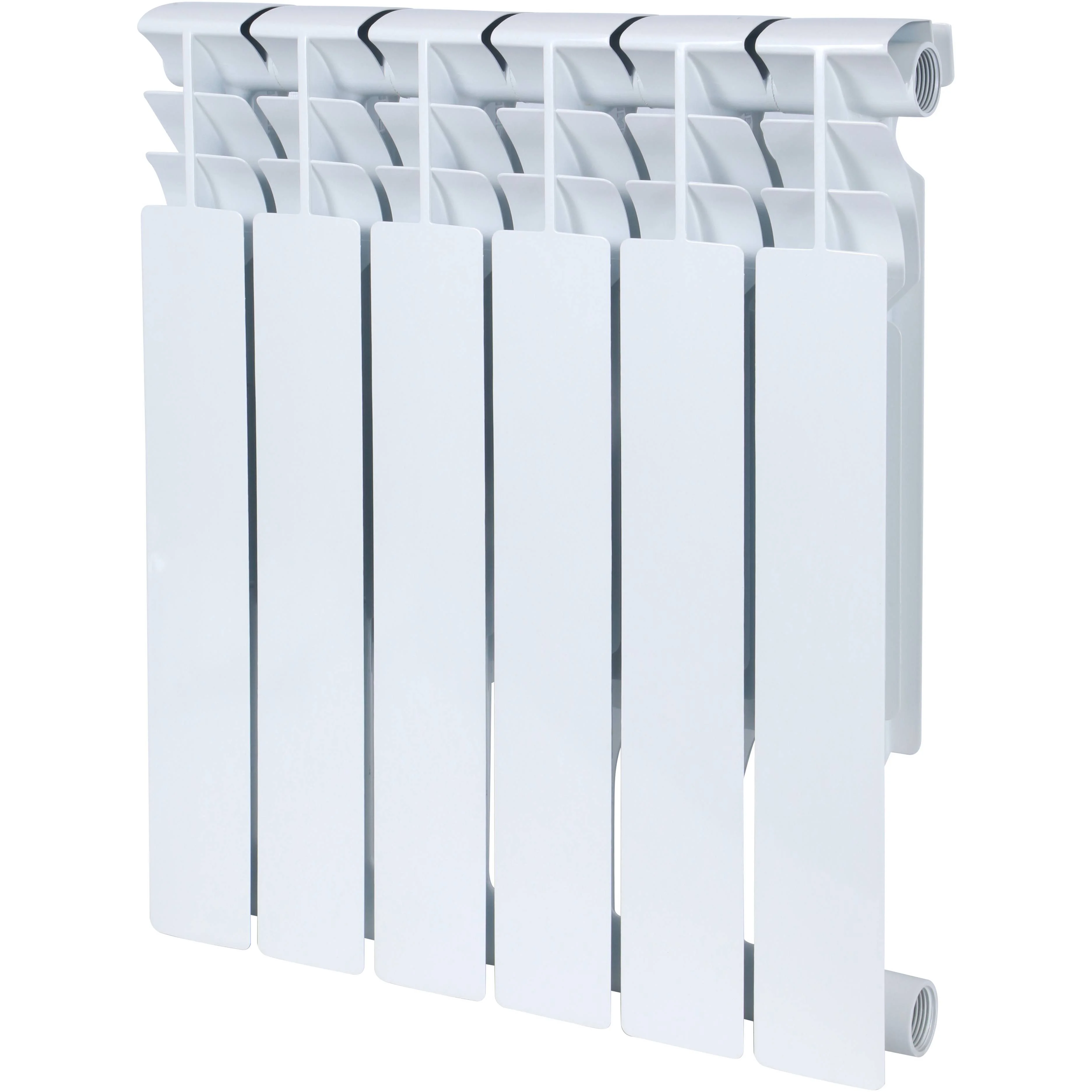 ROMMER Plus BM 500 Plus BM 500 6 секций радиатор биметаллический (RAL9016) ROMMER Plus BM 500 Plus BM 500 6 секций радиатор биметаллический (RAL9016)
