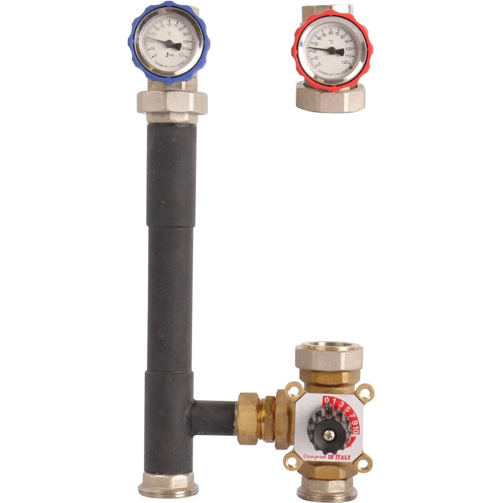 ROMMER RDG-0003 Насосная группа с 3-х ходовым приводным смесителем 1 без насоса ROMMER RDG-0003 Насосная группа с 3-х ходовым приводным смесителем 1 без насоса