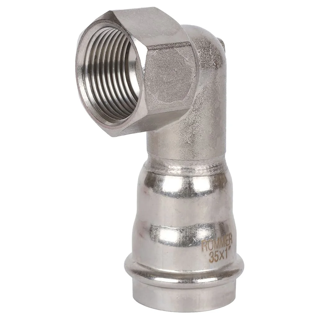 ROMMER RSS-0009-000351 ROMMER Угольник-переходник-ВР, 35х1, из нержавеющей стали прессовой ROMMER RSS-0009-000351 ROMMER Угольник-переходник-ВР, 35х1, из нержавеющей стали прессовой