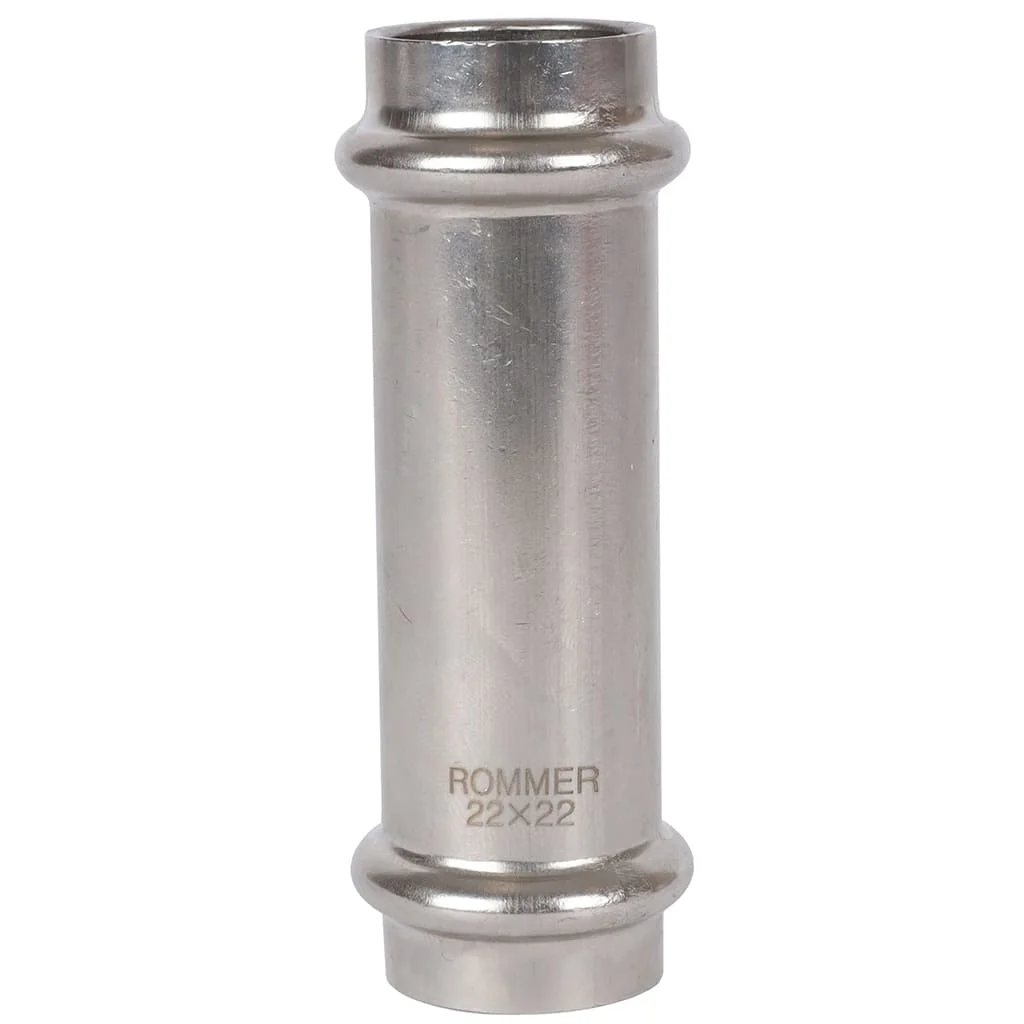 ROMMER RSS-0017-000022 Муфта равнопроходная, 22, из нержавеющей стали прессовой ROMMER RSS-0017-000022 Муфта равнопроходная, 22, из нержавеющей стали прессовой